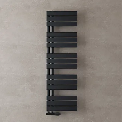 Produktbild von doporro Badheizkörper Badheizung Handtuchheizkörper 131x40cm Handtuchtrockner Handtuchwärmer Seitenanschluss Anthrazit 544 Watt Ohne Heizstab FN