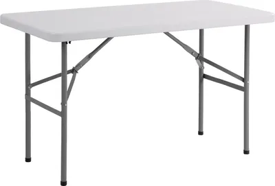 Immagine prodotto di Set 2 Tavoli rettangolari con gambe pieghevoli cm 62 x 122 x h. 74