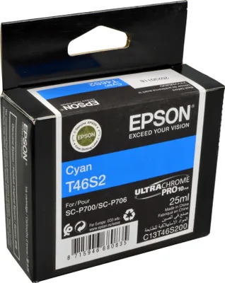 Produktbild von Epson UltraChrome Pro, Cyan, Tinte auf Pigmentbasis, 25 ml, 1 Stück(e)