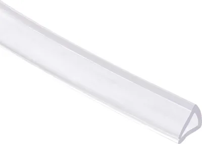 Produktbild von PVC-Transparenthülle mit U-Profil, 3-5mm Rand, 3m Länge.