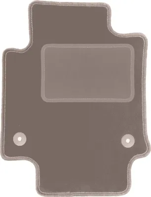 Produktbild von Fahrerfußmatte Velours beige passend für Toyota RAV4 V (2019-, SUV) – mit Befestigungen – passgenau