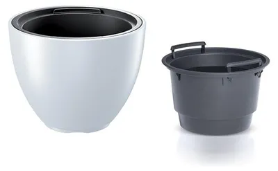Obrázek produktu pro Prosperplast s.r.o. Květináč s vkladem HEOS bílá 29,8 cm