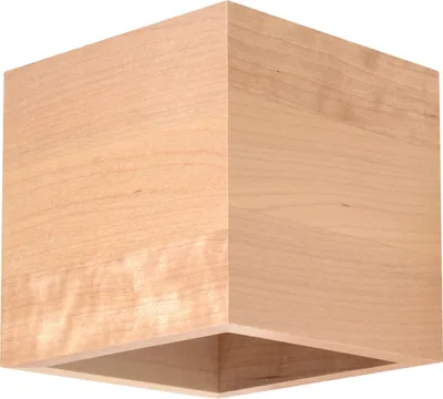 Produktbild von Wandleuchte QUAD Naturholz 1xG9 8W Holz 10x12x10cm Sollux Lighting