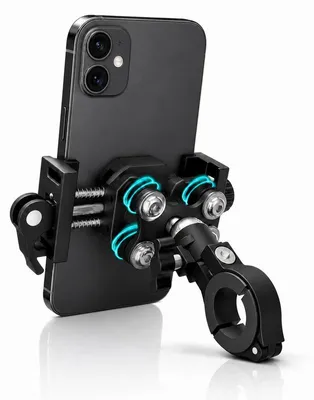 Produktbild von Handyhalterung Fahrrad mit Sonnenblende, Anti-Reflex Schutz, Schnellmontage für 4,7–7 Zoll Smartphone