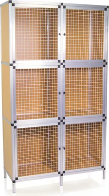 Produktbild von Hochwertiger Hasenstall mit 6 Boxen für Kaninchen, Tauben und andere Kleintiere