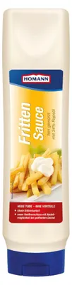 Produktbild von Homann Fritten Sauce fein gewürzt mit 34 Prozent Rapsöl 875 ml