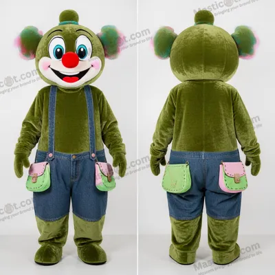 Imagen del producto de Mascota MASTICOT de Payaso de Dibujos Animados Verde Oliva
