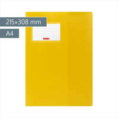 Zdjęcie produktu dla BRUNNEN 104056410 Hefthülle A4 FACT!pp gelb mit Namensschild
