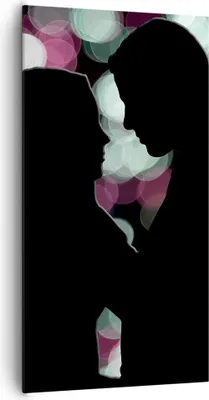 Produktbild von Bild auf Leinwand - Leinwandbild - Paar Liebe Beziehung - 65x120cm - Wand Bild - Wanddeko - Leinwanddruck - Bilder - Kunstdruck - Wanddekoration - Leinwand bilder - Wandkunst - PA65x120-2551