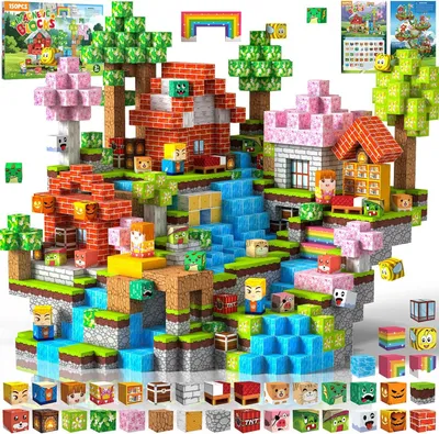 Produktbild von Magnetische Bausteine 150 Stücke, 2 cm, STEM Spielzeug für Kinder 3-12 Jahre, für Kinder
