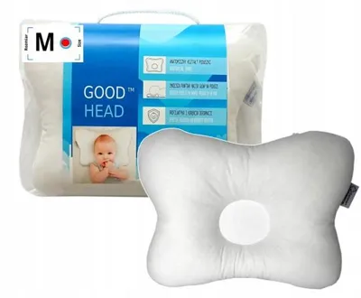 Produktbild von Orthopädisches Kinderkopfkissen Good Head Größe M Baumwolle Weiß