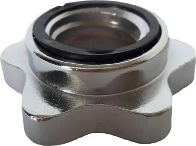 Produktbild von Best Sporting Sternverschluss für Hantelstangen I 1 Stück, 2 Stück oder 4 Stück I Profi Sternverschlüsse für Hantelstangen mit 30/31 mm I leichte Anbringung I verchromt I Hantelklemmen
