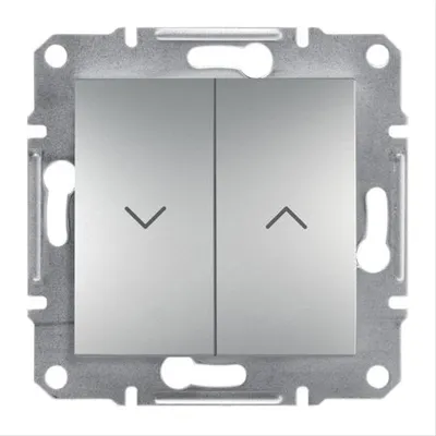 Produktbild von Jalousieschalter ohne Rahmen, Aluminium Schneider Asfora EPH1300561/SCH