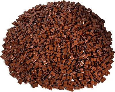Obrázok produktu pre LEGO® 1x2 kocky Palisáda Modifikovaný kmeň Červená hnedá - 30136 NOVINKA! Množstvo 100x