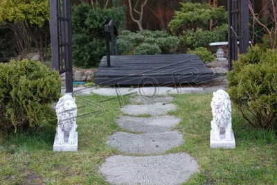 Produktbild von Löwe Gartenfigur Terrassen Garten Skulptur Figuren Skulpturen Statuen S103060