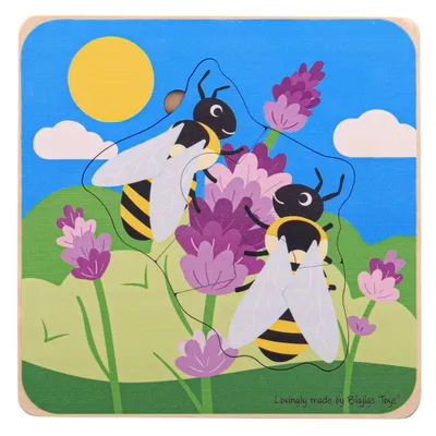 Produktbild von Bigjigs Toys Einlegepuzzle Lebenszyklen einer Biene