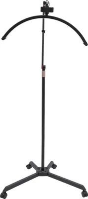 Obrázok produktu pre LED stojacia lampa pre kozmetický salón s kolieskami - Bi-Colour 3200-5600K - 36W 2800 lm - Stmievateľná 0-100% - Výška 83-128 cm - Zástrčka EÚ - Čierna