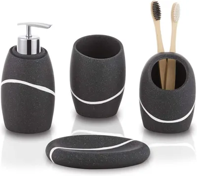 Produktbild von Badezimmer Zubehör Set 4-teilig, Organizer, für Badezimmer