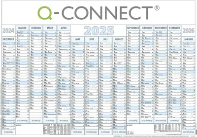 Produktbild von Q-CONNECT 0 Wandplaner XL - 14 Monate / 1 Seite, 100 x 70 cm