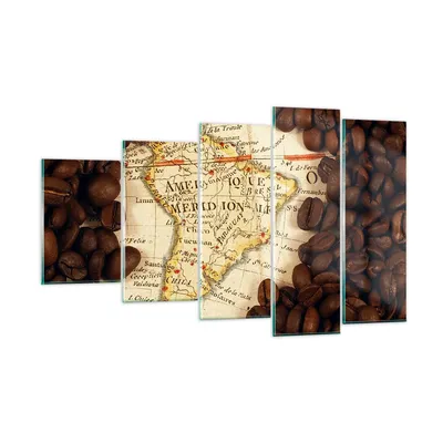 Produktbild von Bilder auf glas - Südamerika Samen Kaffee - 100x60cm - Glasbilder - Wandbilder - Kunstdruck - zum Aufhängen bereit - Wanddekoration aus Glas - Glas Bilder - Wandbild auf Glas - GEG100x60-2198