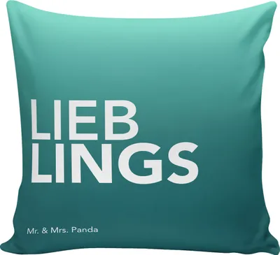 Produktbild von Mr. & Mrs. Panda Kissen 40x40 Mami - Aquarellblau - Geschenk, Geschenkidee, Deko, Danke, Spruch, Beste, Sofakissen, für sofa, kuschelkissen, Polster, Kuschel, Supermama
