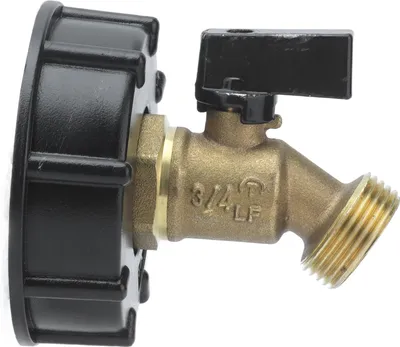 Produktbild von IBC-Container-Adapter mit Außengewinde für Ablassschlauchanschluss, Wasserhahn-Ventil-Anschlussstück