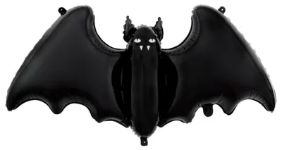 Image de Ballon de baudruche Bat, noir 46x100 cm