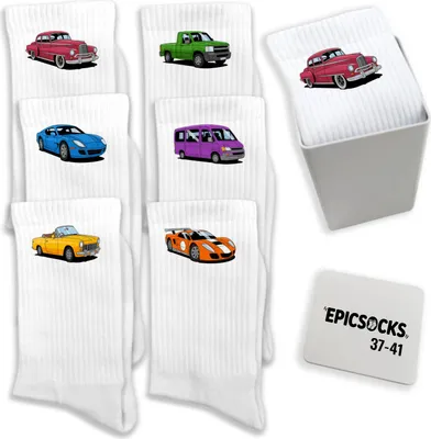 Produktbild von epicsocks Benzin im Blut Auto Socken in 37-41 im
