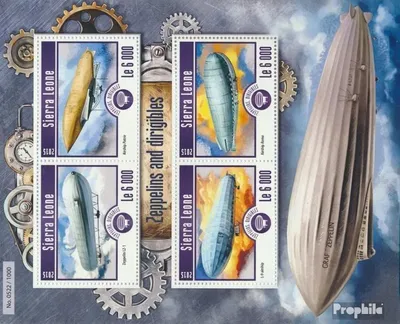 Produktbild von Briefmarken Sierra Leone 2015 Mi 6264-6267 Kleinbogen (kompl. Ausg.) postfrisch Zeppeline und Luftschiffe