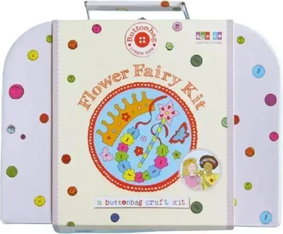 Produktbild von Buttonbag Flower Fairy Bastelset - Kreatives Spielzeug für Kinder