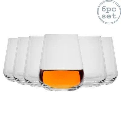 Produktbild von Bormioli Rocco Inalto Uno Stemless Weingläser Set - 450ml - Packung mit 6