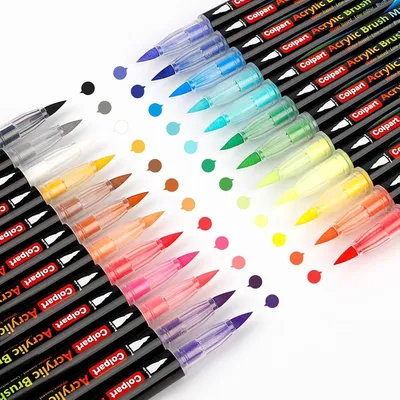 Produktbild von Acrylstifte-24 Farben Marker Lettering Kunst DIY Handwerk