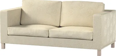 Produktbild von Dekoria Bezug für Karlanda Schlafsofa, kurz, beige-golden, Bezug für Schlafsofa Karlanda kurz