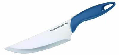 Kochmesser 14 cm, Edelstahl, Kunststoffgriff, blau