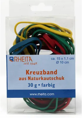 Produktbild von Kreuzband Naturkautschuk, 30 g 15 x 1,1 cm, Durchmesser 10 cm