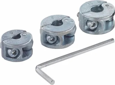 Obrázek produktu pro Sada se 3 dřevěnými hloubkovými zarážkami o průměru 6, 8 a 10 mm