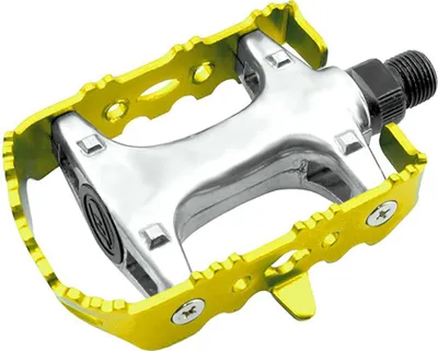 Image de Pédales pour vélo XERAMA MTB/City Axe ALU CR-Mo - Jaune