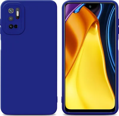Produktbild von Cadorabo Hülle für Xiaomi RedMi NOTE 10 5G / POCO M3 PRO 5G Schutz Hülle in Blau TPU Silikon Etui Case Handyhülle
