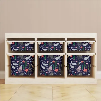 Zdjęcie produktu dla Naklejka na kosz, pojemnik IKEA TROFAST dla dzieci 7,5x50CM