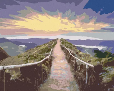 Produktbild von Zuty - Malen nach Zahlen - WEG ZUM AUSSICHTSPUNKT, 40x50 cm, ohne Keilrahmen