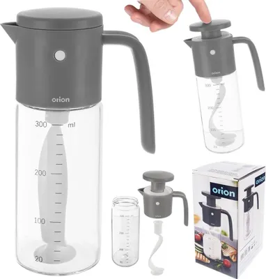 Produktbild von Orion Salatdressing Flasche zum Mischen von Olivenöl und Dressing manueller Ölmixer Olivenölflasche 350 ml