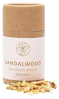 Zdjęcie produktu dla Kadzidło z drzewa sandałowego (białe) -- 11 g; 30 ml