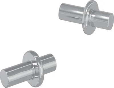 Produktbild von Regalstecker 2 pcs Silber 8,6 x 8,6 x 14,6 mm Stahl