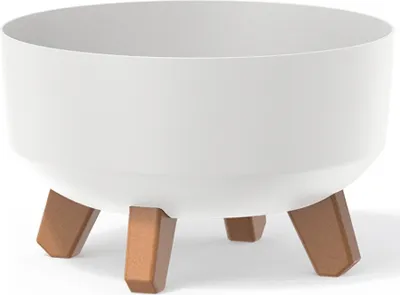 Produktbild von nabbi Kunststoff-Pflanzgefäß auf Beinen DGRL300L 28,5 cm - weiß