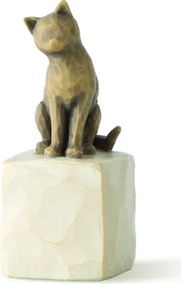 Produktbild von Willow Tree Figur Cat, Katze dunkel 27684