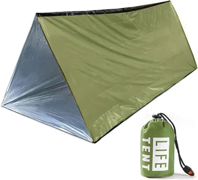 Immagine prodotto di Kit di sopravvivenza con tenda di emergenza, 1 pezzo, per campeggio e attività all'aperto