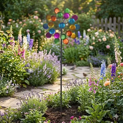 Immagine prodotto di Girandola colorata – Giochi di colori in metallo per giardino e terrazza