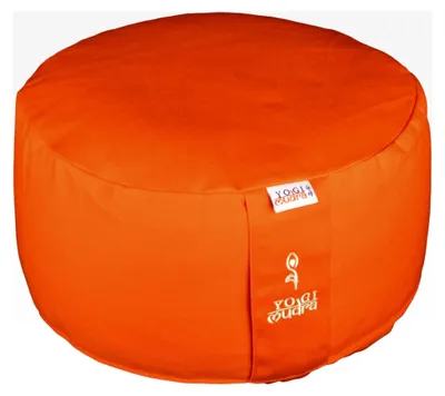 Produktbild von Ersatzbezug für rundes Meditations- und Yogakissen Ø30x15 cm – Baumwollbezug mit Kordelzug – Bezug für Sitzkissen bei Yoga und Meditation – ohne Füllung