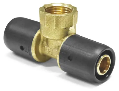 Obrázok produktu pre Sanpro násuvný T-kus s vnútorným závitom, veľkosť 20x2, závit 3/4" (dvgw)