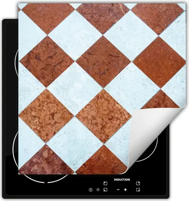 Produktbild von DarHaus Herdabdeckplatte 50x52 cm Anti Rutsch Matte Aufrollbar, bronze - Mosaik